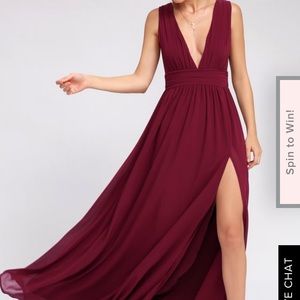 Burgundy dress